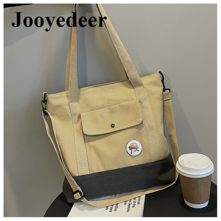 Jooyedeer Women Canvas Crossbody Bag New Fashion Student Backpack Outdoor Leisure Ladies Messenger Bag Shoulder Bags Shopping