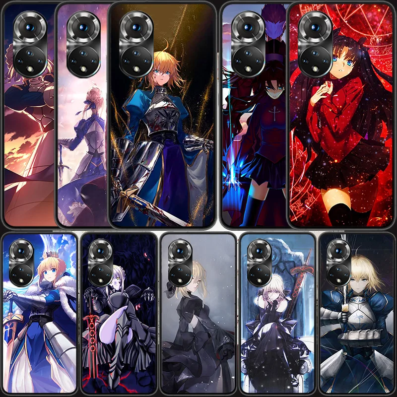 

Cartoon Fate Stay Night Saber Phone Case For Huawei P Smart 2021 Y5 Y6 Y7 Y9 Honor 50 20 Pro 10 10I 9 9X Y9S 8 8A 8X 8S 7S Cover
