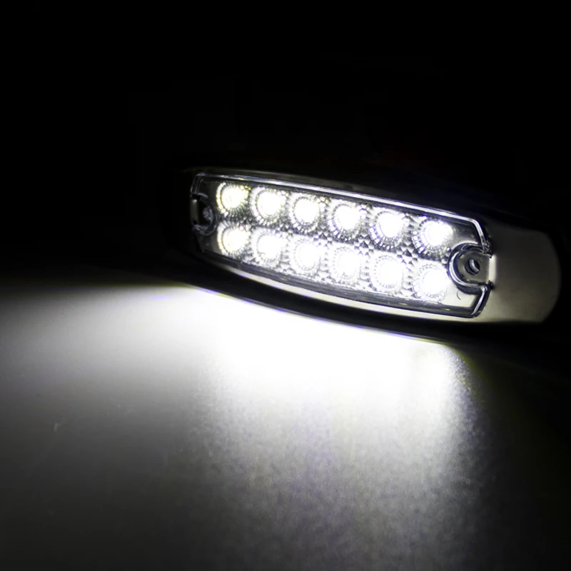 6/10 шт. 12 светодиодных габаритных огней для автомобилей и грузовиков