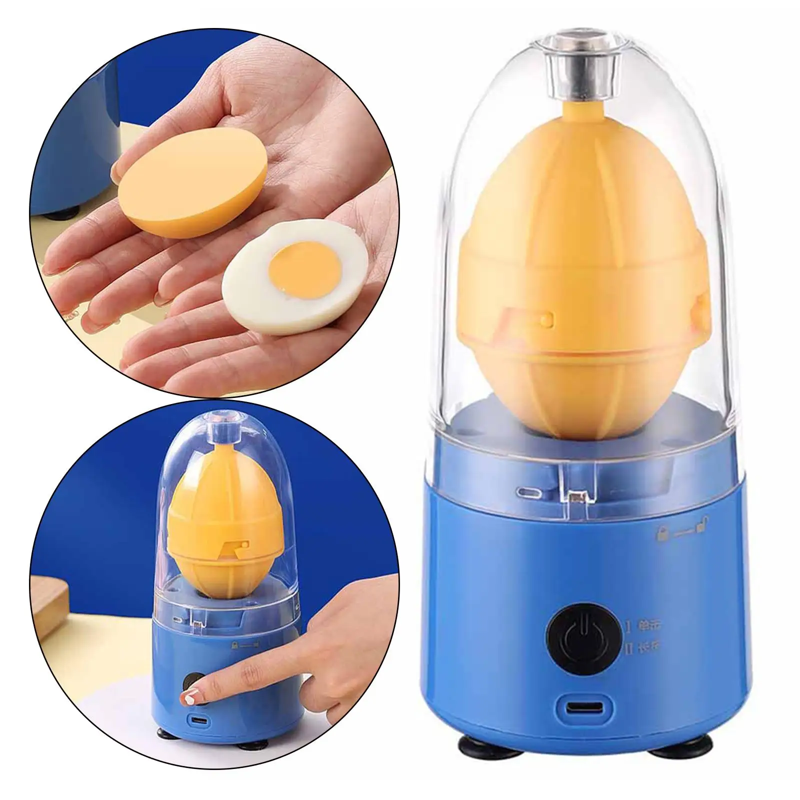 

Electric Egg Scrambler Egg Yolk Mixer Golden Shaker For Kitchen Household