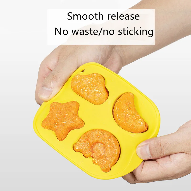 

Baby Food Mold Pastry Silicone Mold Baby Complementary Food Cake Bakeware Baking Accessories DIY Cookie Shape Box