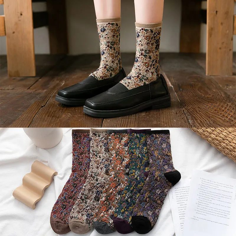 

Autumn and Winter Women's Socks Cotton Socks Short Tube Shallow Mouth Color Medium Tube Socks Street Fashion Trendy Socks