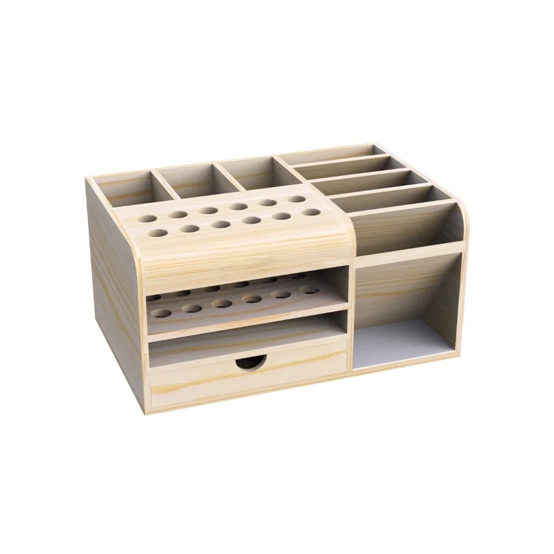 

Многофункциональный ящик для инструментов для ремонта, деревянный ящик для хранения инструментов, органайзер для инструментов с маленьким ящиком и магнитным слоем