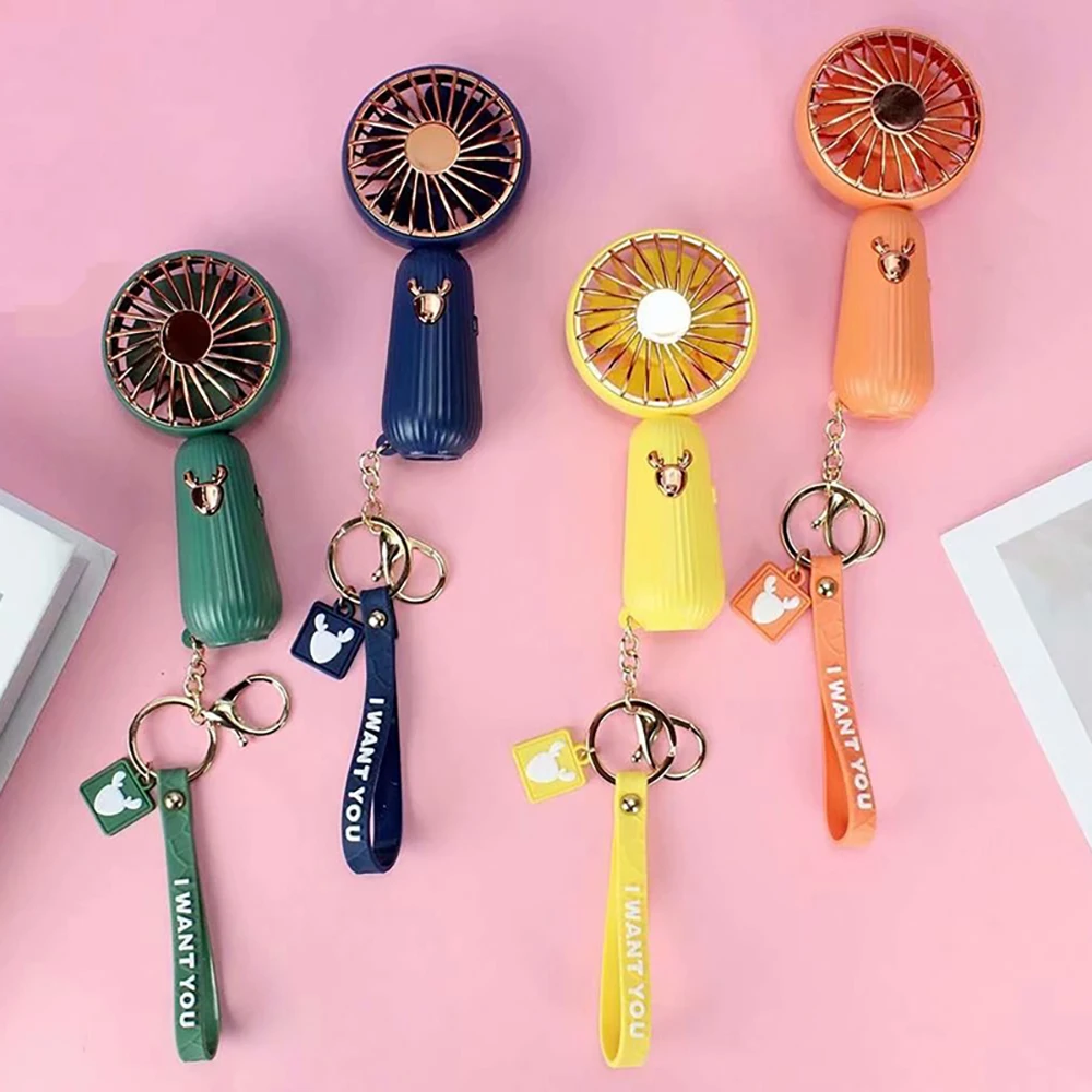 

Mini Fan USB Rechargeable Portable Hand Fan Lazy Temporary Travel Shopping Cooling Air Cooler