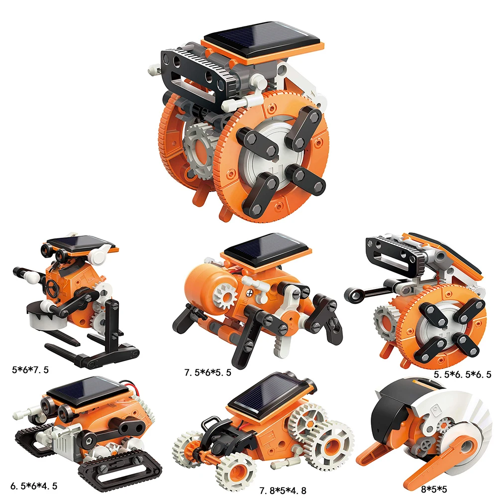 Практичный самодельный робот-трансформер на солнечной батарее 7 в 1 научная