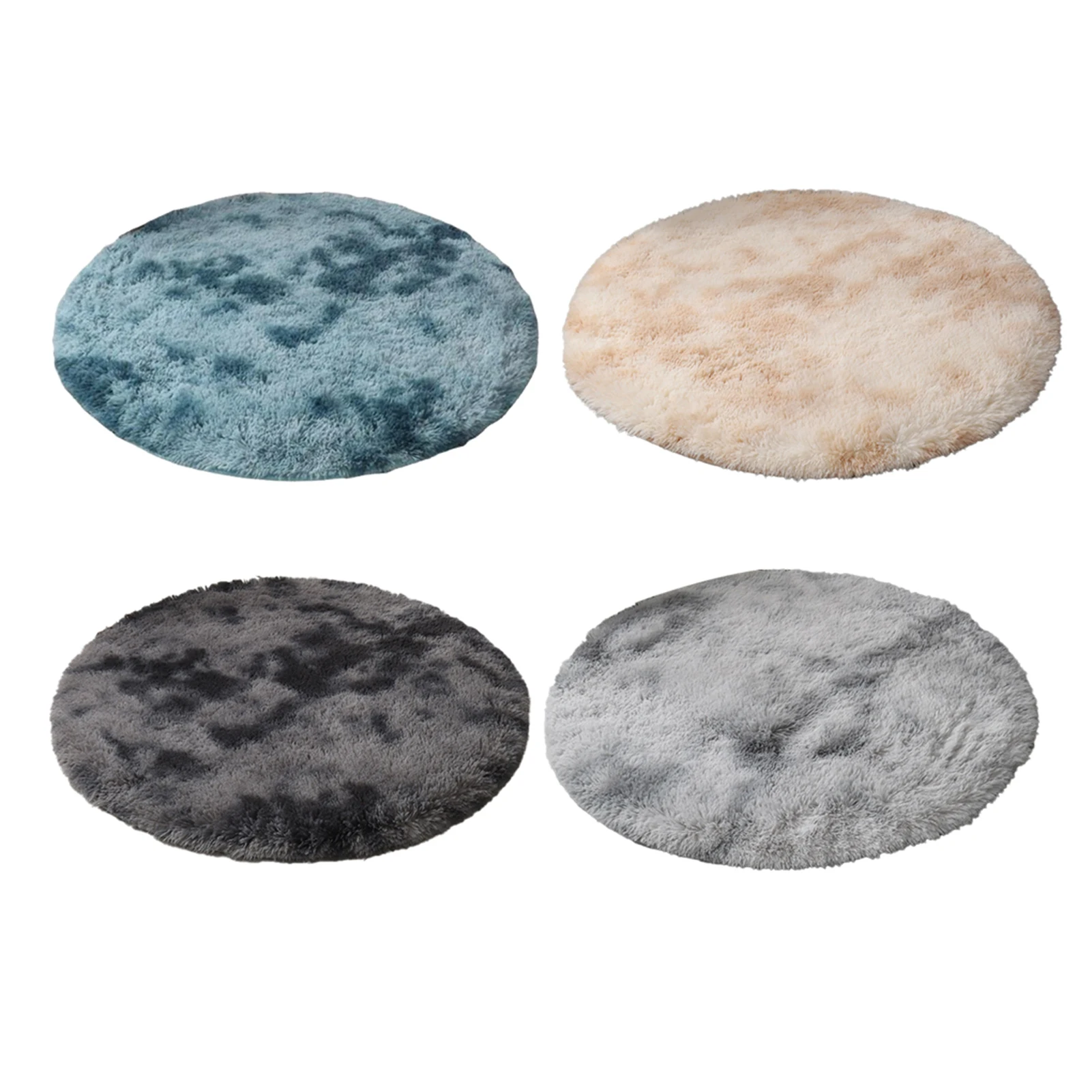 

Round Plush Carpet for Living Room with Non-Slip Backing & Non-fading for Home Decorative Carpets gass