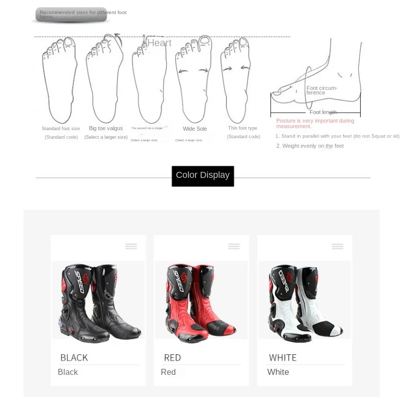 Мужские мотоциклетные ботинки PRO-BIKER Speed всесезонные гоночные мотокроссовые для