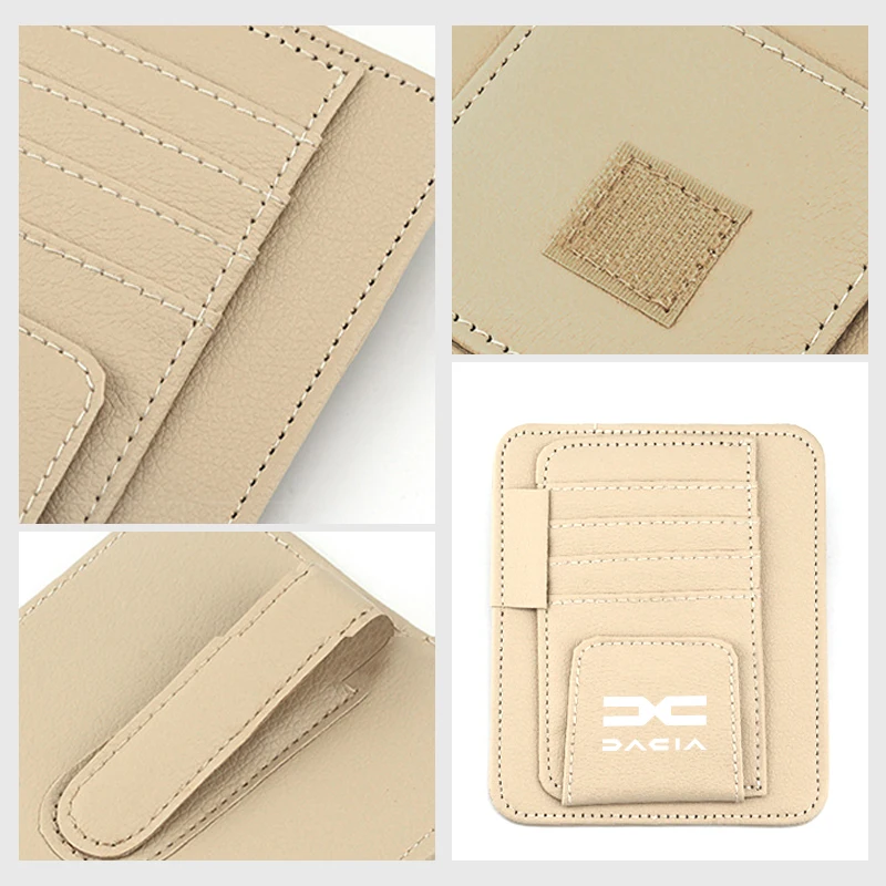 Автомобильный солнцезащитный козырек зажим для очков держатель карт сумка Dacia