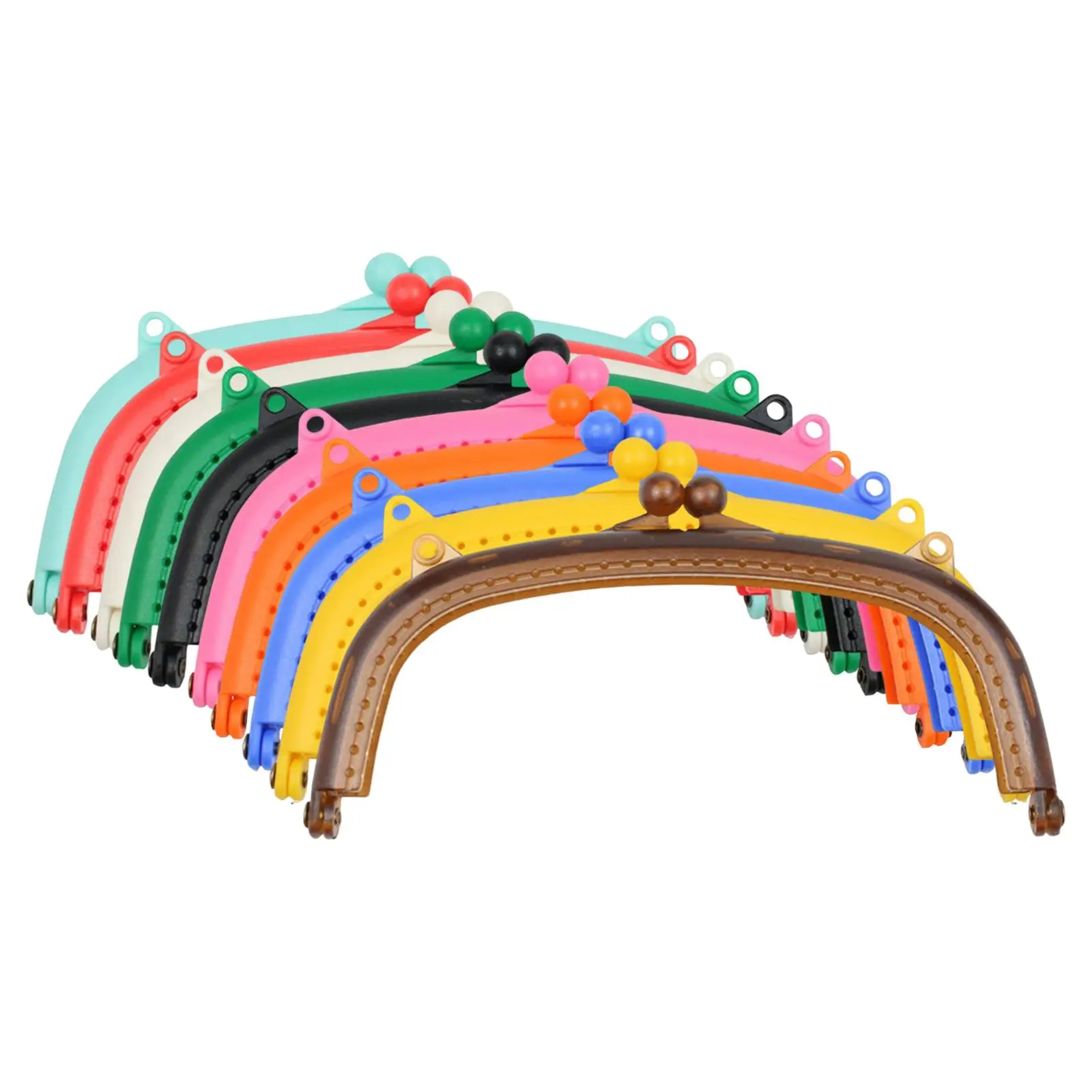 

10Pcs Purse Frame Lock Handle Multicolor for Bag Craft Coin Purse