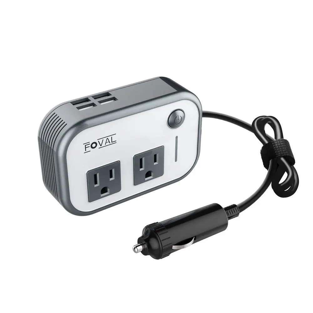 

200W Car Power Inverter DC 12V to 110V AC Converter with 4 USB Ports Charger