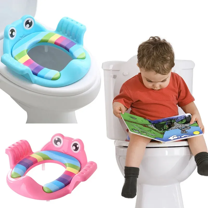 Toilet Potty Seat Children Potty Safe Seat with Armrest for Girls Boy Toilet Training Outdoor Travel Infant Potty Cushion