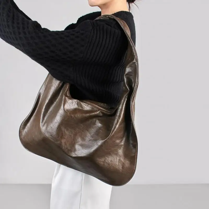 Модная складная текстурированная сумка-облако в Европе и США простая