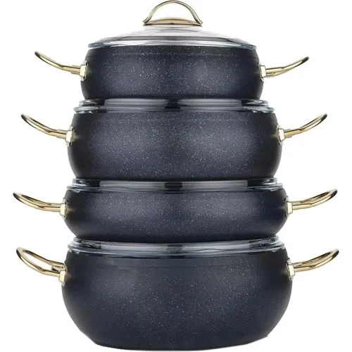 

Cookware Set 8 Prç-Navy Blue cookware luxury cookware
