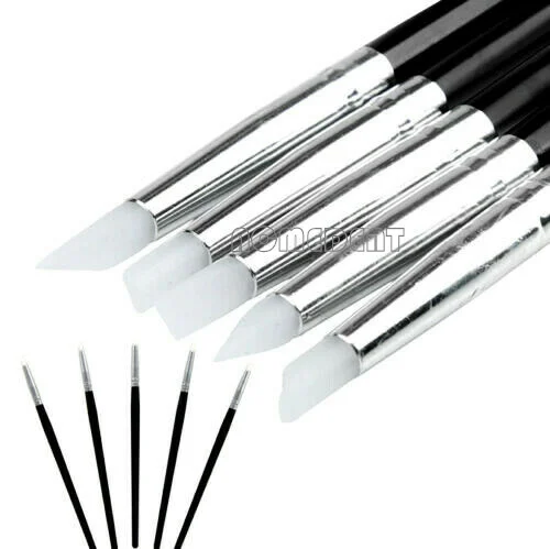 

10 Set Dental Instruments Composite Resin Adhesive Cement Brush Silicone Brush Porcelain Brush Pen Tooth Shaping Tools