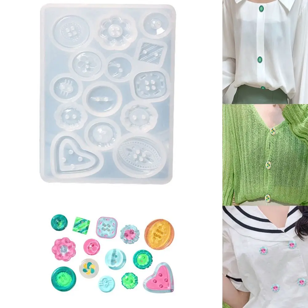 

Tools Brooch Accessories Silicone Mould Button Epoxy Moulds Buckle Resin Mold Earrings Bags Decorate Clothing Accessory