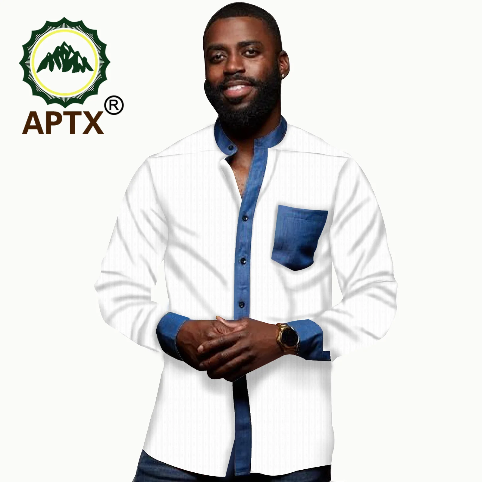 Рисунок 4 - Рубашка мужская жаккардовая с воротником-стойкой