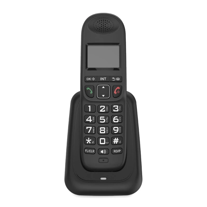 Беспроводной телефон D1003 с большим ЖК-дисплеем и хранилищем CallerID повторный набор