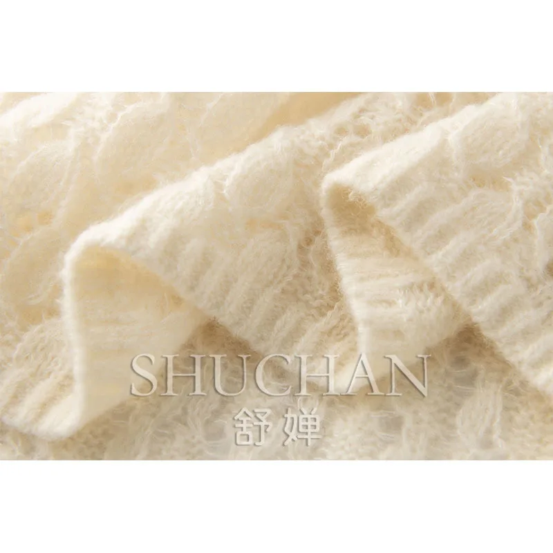 Женский Тонкий кашемировый свитер черный пуловер из 77% натурального шелка зима 23%