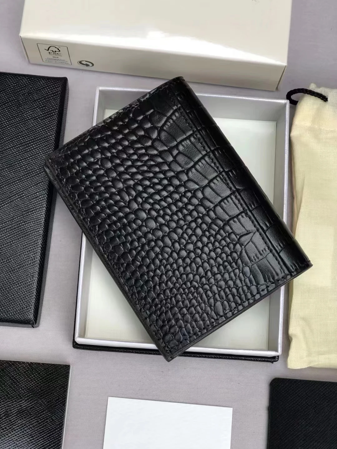 

Men Wallet Real Leather School Supplies Expanding Folders