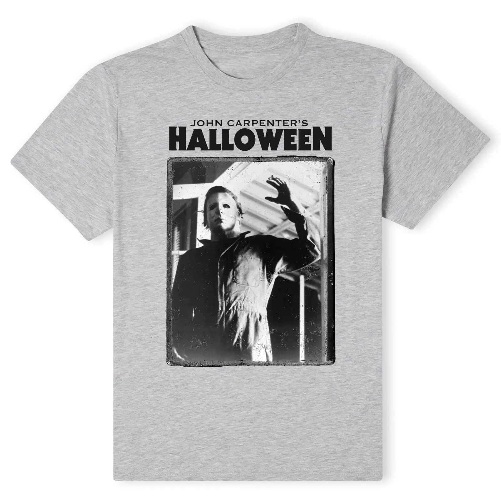 Официальная футболка майка Майерса с рамкой на Хэллоуин