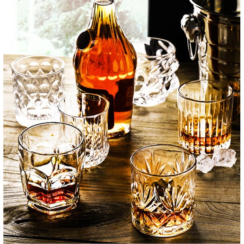 

Crystal Glass Whiskey Shot Glass Wine Glass Classical Cup Drinking Cup Brandy Glass Barware Beer Steins