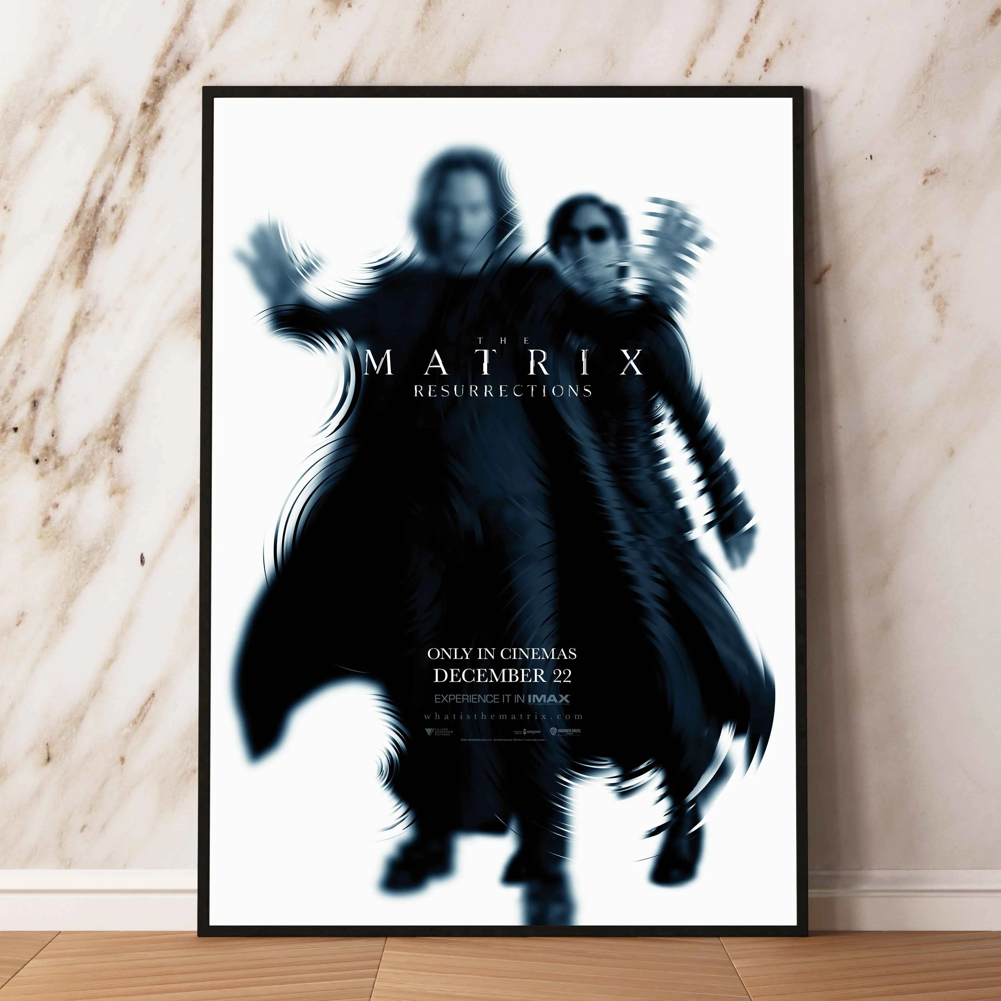 Постер из классического американского фильма The Matrix картина в стиле ретро для