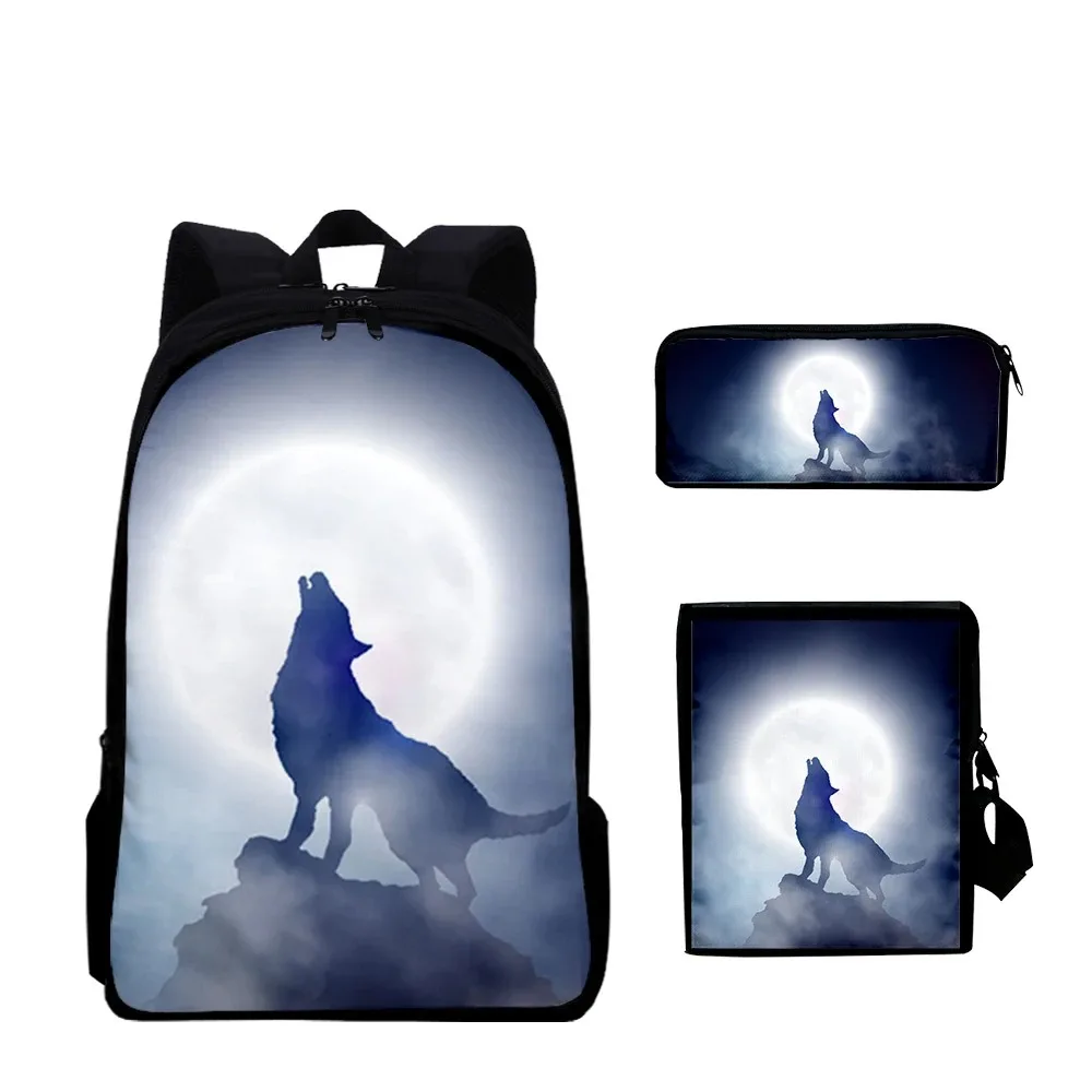 Школьные сумки 3D Lobo с животным принтом в стиле Харадзюку рюкзак для ноутбука