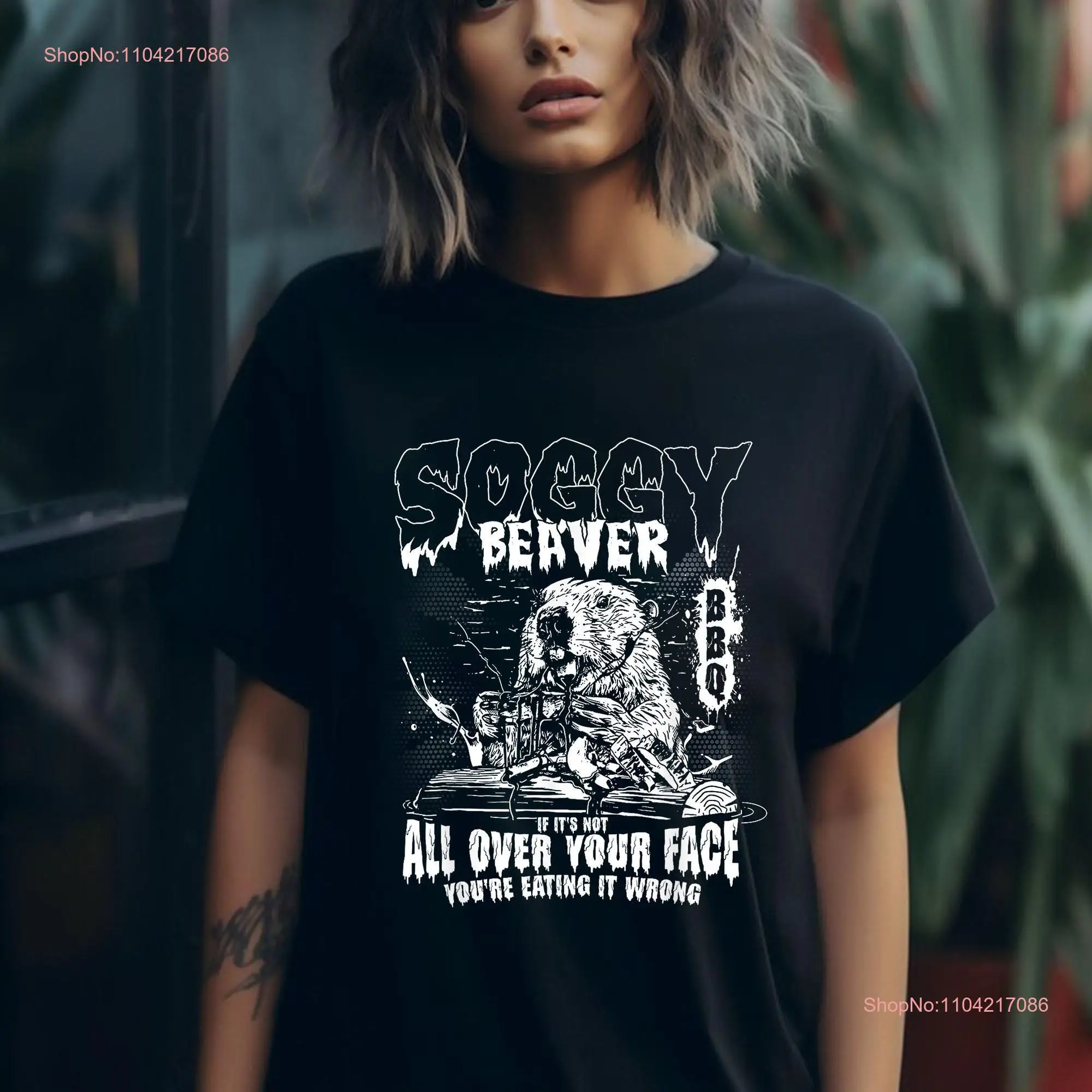 Футболка Soggy Beaver Bbq If It's Not All Over Your Face с длинными или короткими рукавами