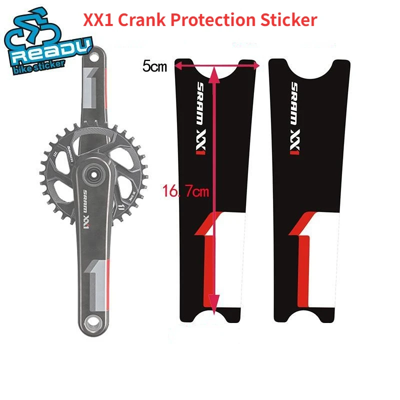 

MTB Crank Sticker Bike XX1 Crankset Decoration Decals Cycling Repair Scratch Paste Waterproof Protective Film Cycle Acessories