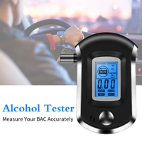lcd display alcohol tester with mouthpieces at6000 professional digital breath breathalyzer bafometro alcoholimetro