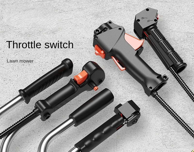 

Shoulder Carrying Mower Throttle Switch Assembly Side-Mounted Brush Cutter Grass Trimmer Throttle Accelerator Handle Line