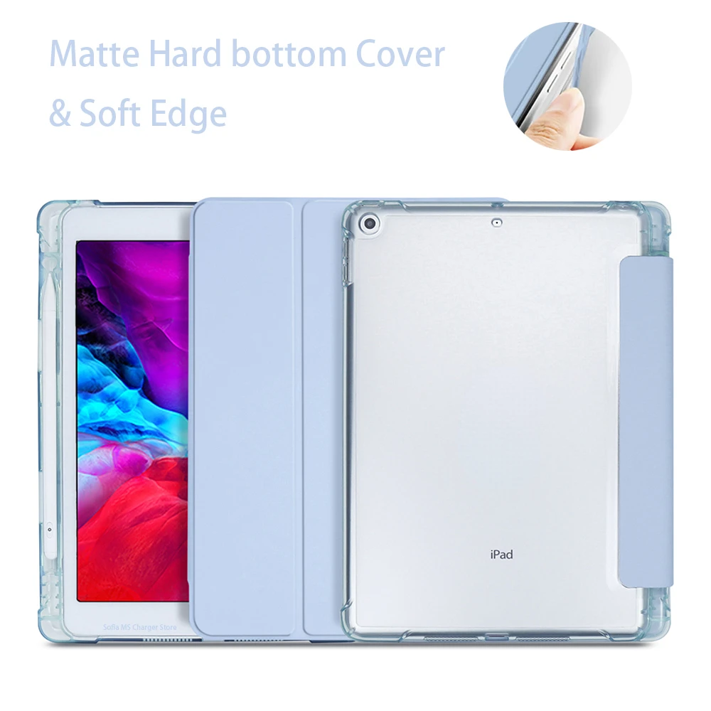 

Pencil Holder For iPad 10.2 8 7th Generation Case 2021 iPad 9th Air 4 10.9 Case Mini 5 Pro 11 Air 3 Capa iPad 9.7 6th Case