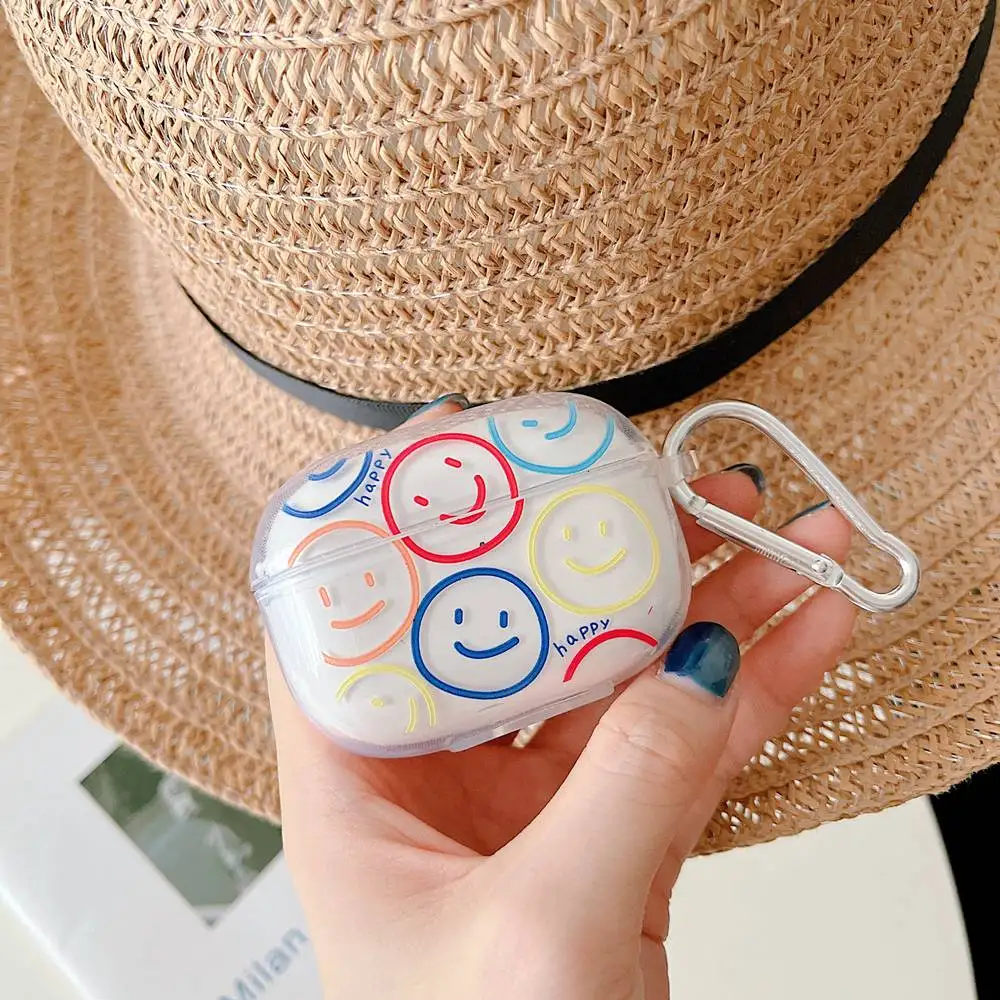 

Симпатичные мягкие прозрачные силиконовые наушники со смайликом, цветочные наушники для HONOR Earbuds 3 Pro TWS, беспроводные Bluetooth-наушники, прозрач...