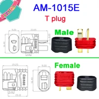 2pcs t plug am 1015e male female bullet connector plug the upgrade for rc fpv lipo battery rc quadcopter