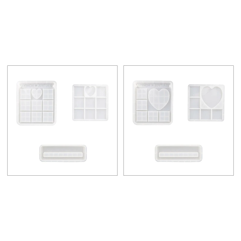 

Geometry Mirror Rectangle Photo Frame Epoxy Mold for DIY Craft Decorative Mould
