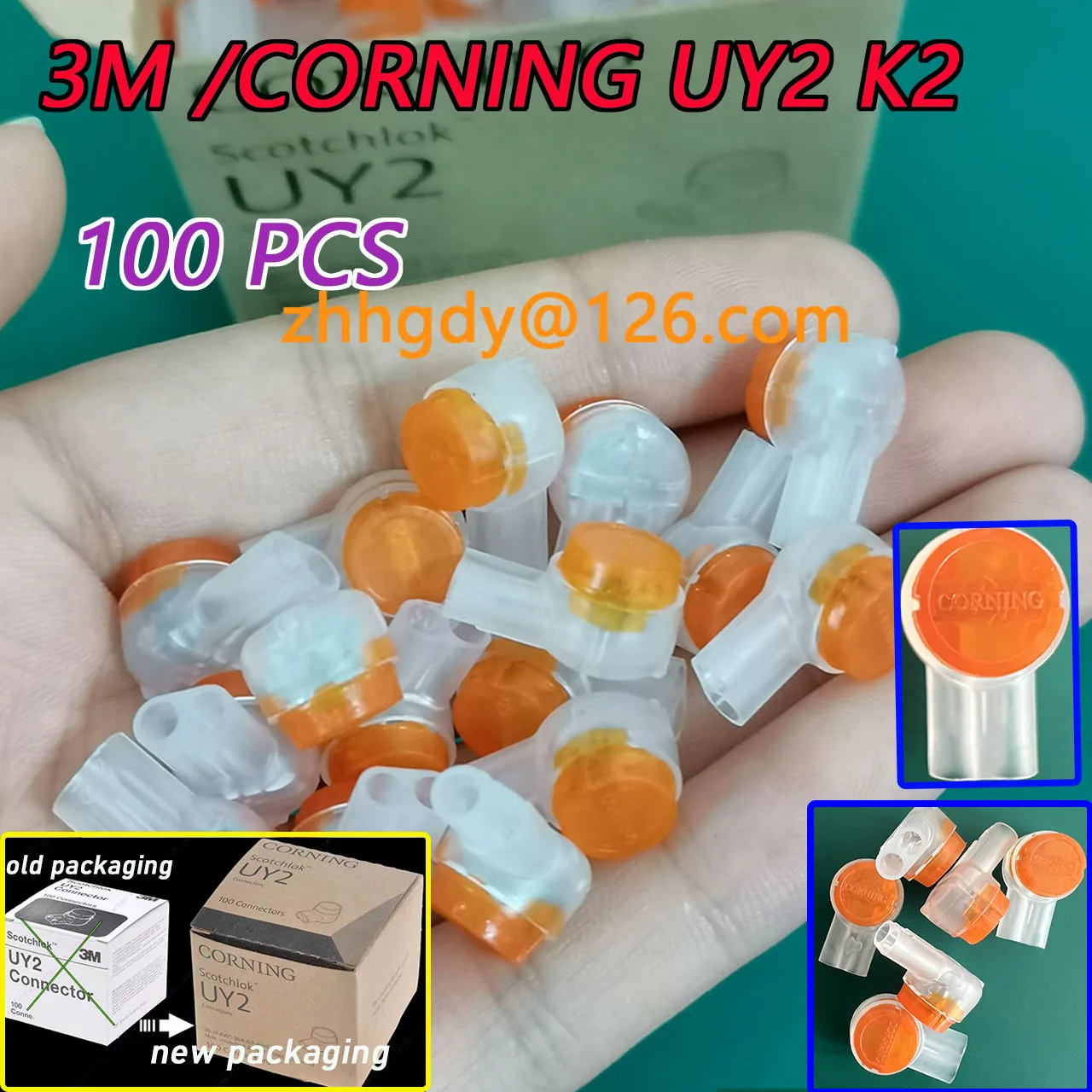 Original 3M/CORNING Connector UY2 K2 Network Cable Telephone Line Terminal Block For Telephone Network 100 PCS