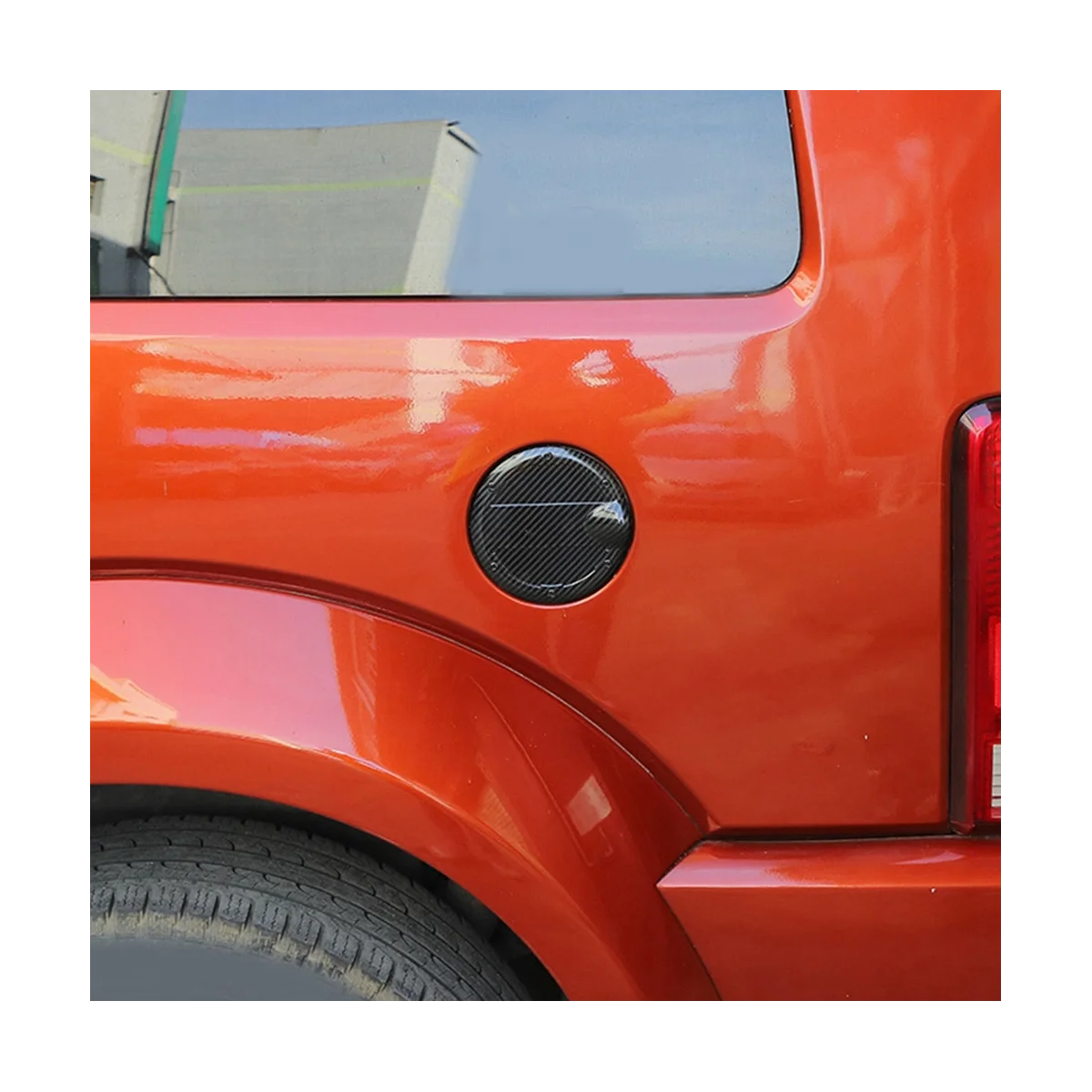 Отделка крышки топливного бака из углеродного волокна для Dodge Nitro 2007-2012