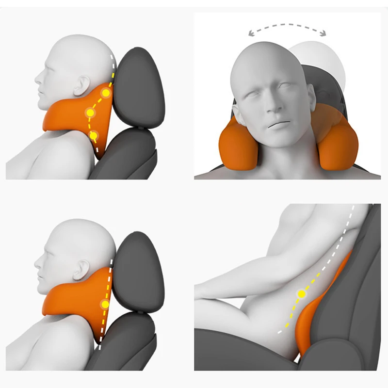 Универсальная автомобильная подушка для подголовника сиденья с эффектом памяти