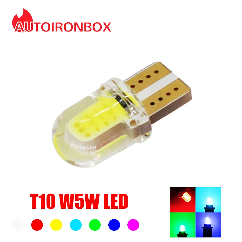 1 шт. 4 чипы COB светильник Автомобильный светодиодный W5W T10 194 168 4SMD для парковки Клин