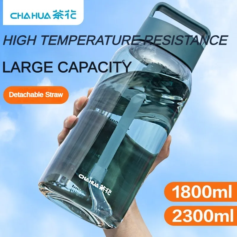 

CHAHUA Large Capacity Water Bottle with Graduated Straws for Men and Women's Fitness, Perfect for Outdoor Sports