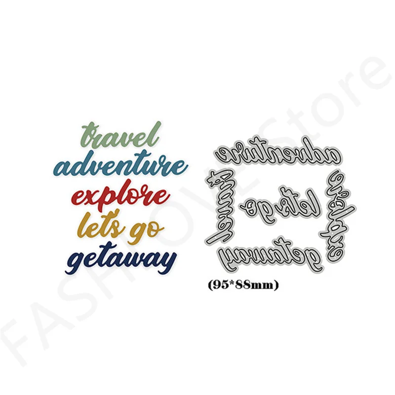 

Getaway Metal Cutting Dies Templates Cards Scrapbooking Diary DIY Decorative Embossing Templates Handmade 2022 New Creative