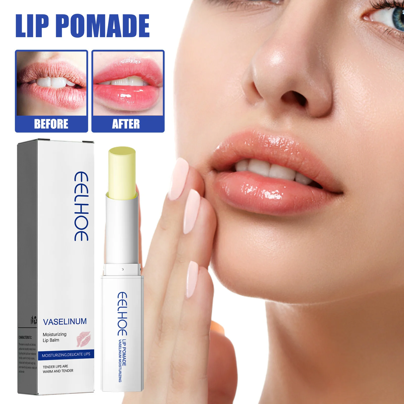 

Moisturizing Lip Balm Fade Lip Lines Prevents Dryness Plumper Treatment Serum Darkness Removal Nourishing Repair Lip Care 1PCS