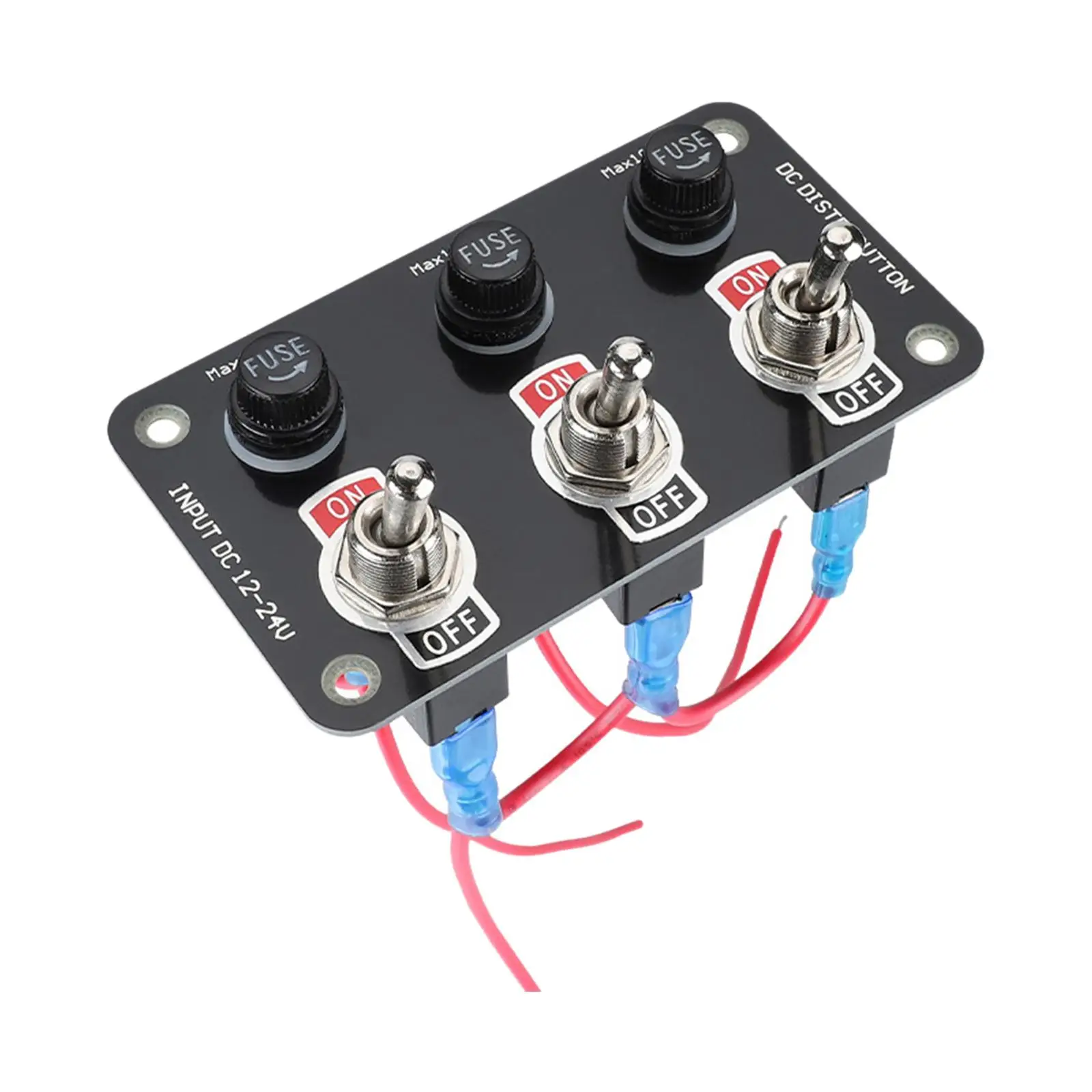 

Rocker Switch 3 Gang Rocker Control Switch Panel Toggle Switch Panel for Marine