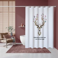 waterproof and mold proof bathroom curtain thickened fabric bathroom accessories sets modern style bath room shower set curtains