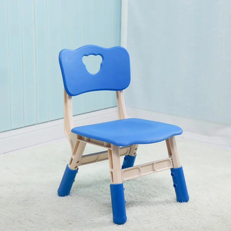 

Kindergarten Chair Thickened Plastic Chair for Children Can be Raised and Lowered Baby Back Chair Baby Stool