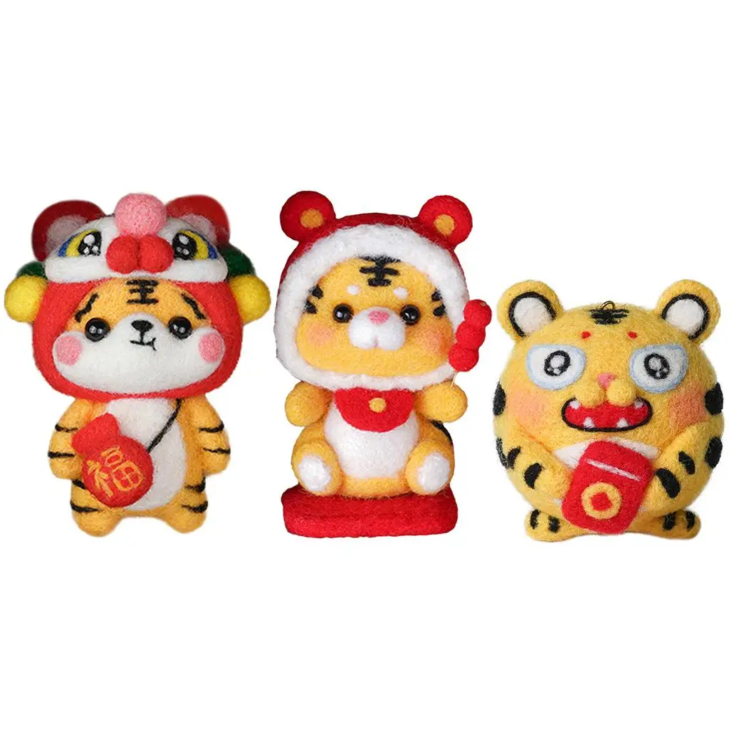 Войлочный стартер с инструкциями цвет Шерсть-ровинг волоконная пряжа коврик из