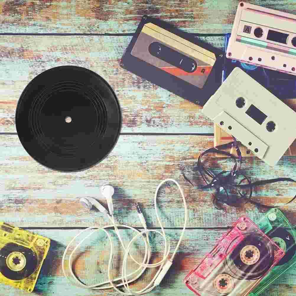 

6 Pcs Pendant Vinyl Record Decoration Office Rock Posters Disc Wall Plastic