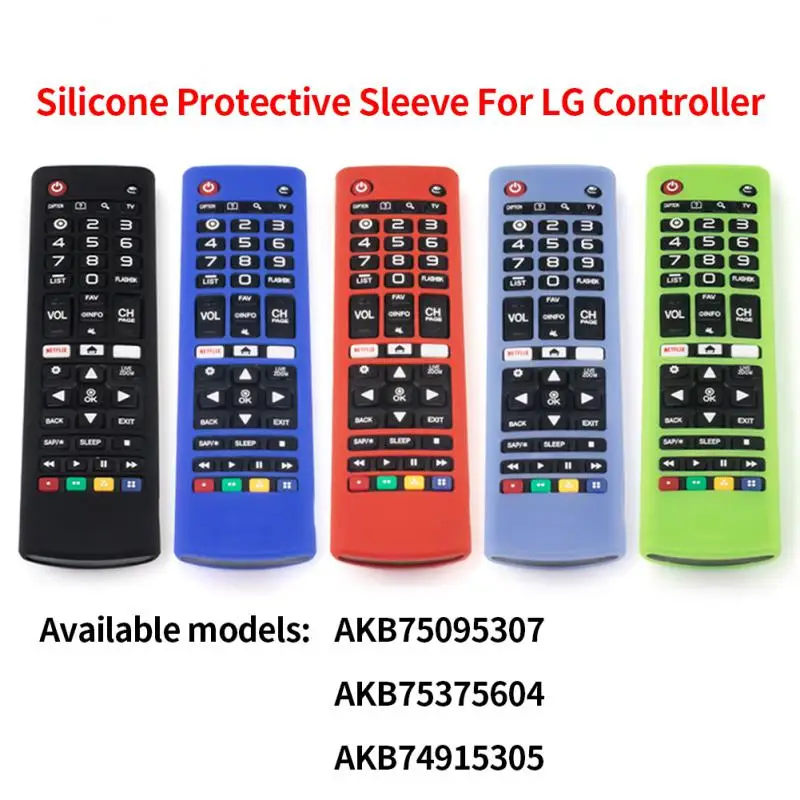 

Tv Remote Control Case Black Silicone Remote Control Case 1 Pcs Shockproof Remote Controller Protector Controller Accessories