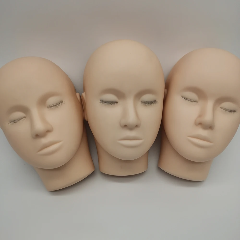 Training Lash Mannequin Head Supplies Professional Practice Eyelash Mannequin Head For Lashes Extension Makeup Tools