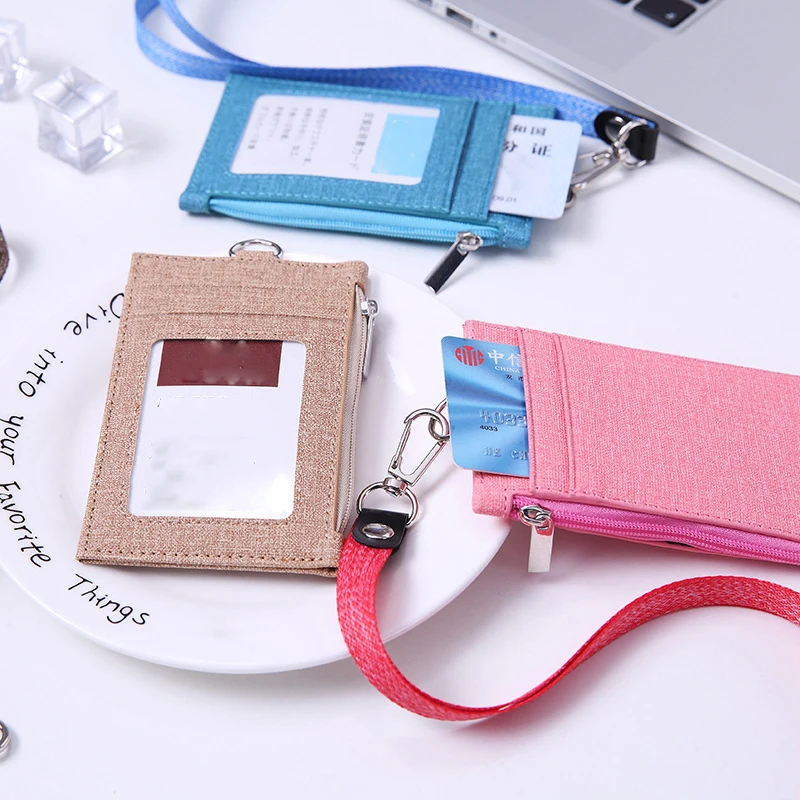 

Women Zipper Credit Card Holders Purse Color Mini Coin Money Case Business Card Cash ID Card Case Cover Holder Name Card Bags